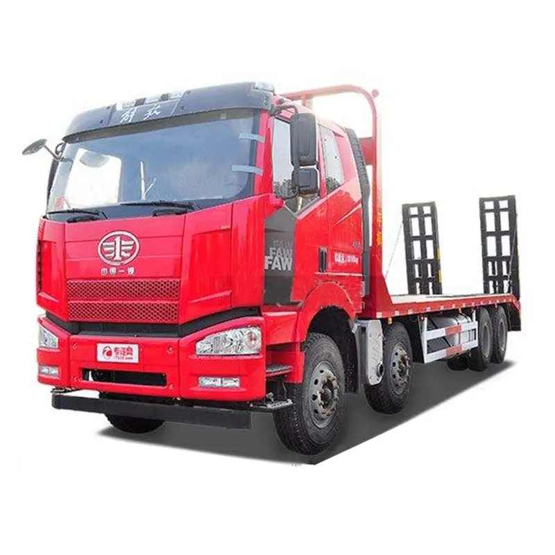 มณฑลหูเป่ย์ChengliโรงงานโดยตรงขายFAW Jiefang 8X4 Flat Bed TowรถบรรทุกRoadside Assistanceรถบรรทุก