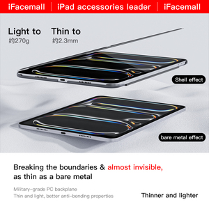 เคสแท็บเล็ตใหม่ ifacemall รองรับเคสหนังคุณภาพสูงแนวนอนและแนวตั้งสำหรับ <span class=keywords><strong>iPad</strong></span> Air 13 2024 <span class=keywords><strong>M2</strong></span> <span class=keywords><strong>Pro</strong></span> 12.9 <span class=keywords><strong>2022</strong></span> 2021 - Product Image 3