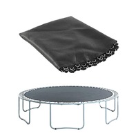 Tissu de remplacement à 56 ressorts pour tapis de trampoline circulaire souple et sûr de 6/8/10/12 pieds