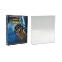 Boîte de protection pour jeux PS4, boîte transparente anti-rayures, étui de protection SNES avec pli souple