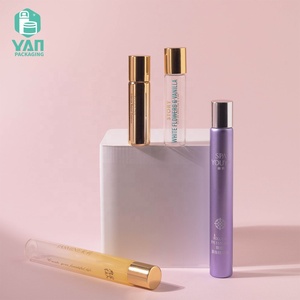 Envase de Lujo YAN, Cilindro Pequeño Colorido de 5ml 10ml, Botella de Vidrio para Perfume o Aceite Facial con Rodillo de Acero Inoxidable y Tapa de Aluminio - Product Image 3