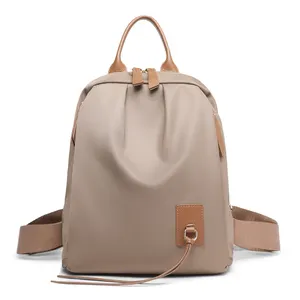 Guangzhou fabricant sacs en nylon sac à dos personnalisé affaires cartera de mujer rose sac végétalien