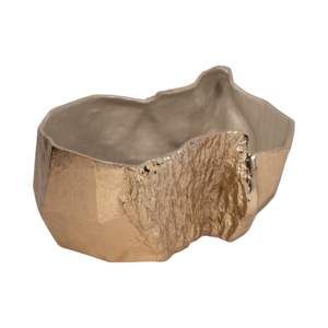 Ciotola Decorativa in Metallo a Forma Libera, Scultura per Arredamento Casa, Centrotavola, Decorazione da Tavolo - Product Image 2