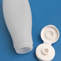 Bouteille Spindle 250 ml, goulot 38 mm, en PE, avec bouchon à vis et plusieurs couvercles pour assaisonnements et condiments