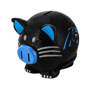 2021 New 2020 custom NBA team league pig shape black coin bank for gift china supplier Craft and Gift