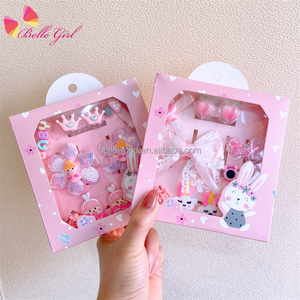 BELLEWORLD fábrica princesa niñas dulces pinzas para <span class=keywords><strong>el</strong></span> pelo lindo Niños Accesorios para <span class=keywords><strong>el</strong></span> cabello caja de regalo lindos adornos para pinza para <span class=keywords><strong>el</strong></span> cabello - Product Image 1