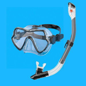 Al por mayor: Careta de natación de silicona con visor panorámico HD de vidrio templado, antivaho, para adultos y jóvenes, con cubierta nasal - Product Image 6