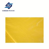 Bâche en polyéthylène tissé enduit 750D-1000D, couleur jaune, stabilisée aux UV, 100% matière vierge, pour auvents