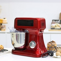 Batteur sur socle électrique en acier inoxydable 7L 1800W pour la maison avec 12 vitesses de contrôle rotatif pour la pâtisserie et la cuisson du pain