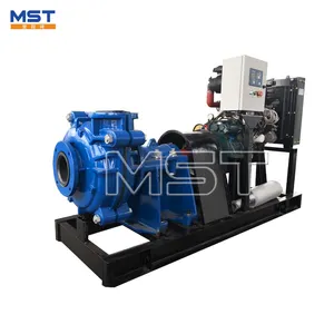 Diesel engine driven cast iron abrasion resistance durable 6 inch coal mine horizontal slurry pump