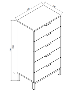 <span class=keywords><strong>Commode</strong></span> <span class=keywords><strong>moderne</strong></span> 2025 en promotion pour <span class=keywords><strong>chambre</strong></span> à <span class=keywords><strong>coucher</strong></span>, directement de l'usine, avec 5 tiroirs en bois et boîtier métallique pour rangement de vêtements - Product Image 5