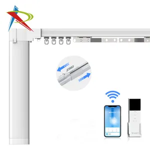 Telescopic Curtain Rails Wifi Electric Curtain Track Motorized Curtain Rail Tracks