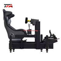 aluminium simulateur de cockpit de course siège voiture conduite simulateur de course jeu de cockpit simulateur de course