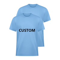 Vente d'usine de chemises vierges Personnalisez votre propre logo numérique T-shirts de marque Sérigraphie et sublimation T-shirt en polyester pour hommes