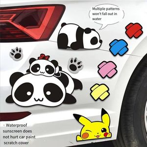 Autocollants décoratifs magnétiques de porte de voiture personnalisés, motif <span class=keywords><strong>cube</strong></span>/bloc/disque, panneaux d'avertissement réfléchissants, design de personnalité de dessin animé créatif - Product Image 2