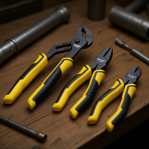 Stanley <b>Pliers</b> <b>Set</b> 3 Piece Control Grip Ergonomic Handles - Product Image 3