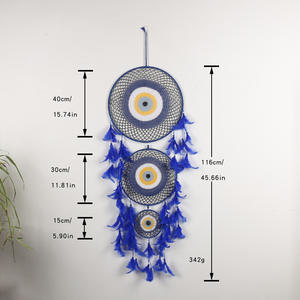 Nouveau filet <span class=keywords><strong>attrape</strong></span>-rêves en forme de <span class=keywords><strong>cercle</strong></span> concentrique, décoration de mariage, pendentif <span class=keywords><strong>attrape</strong></span>-rêves - Product Image 6