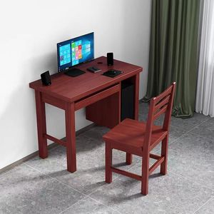 Solid Wood <b>Office</b> <b>Desk</b> Barracks <b>Desk</b> <b>With</b> <b>Drawers</b> Study Table Workbench For Home <b>Office</b> Use - Product Image 3