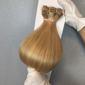 Extensions de cheveux humains vierges russes doublement étirés Jasmine Beauty Genius, lisses comme des baguettes, tissage double machine, toutes les couleurs - Product Image 4