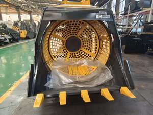 MONDE <span class=keywords><strong>Godet</strong></span> de criblage pour pierres et sable, utilisable sous l'eau ou sur le sol, avec écran de concassage et de criblage, pour excavatrice, <span class=keywords><strong>godet</strong></span> rotatif de nettoyage de sol - Product Image 2