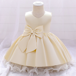 FSMKTZ Abiti Estivi da Principessa con Scollo a V per Bambine, Vestito Rosa con Fiocco, Abbigliamento per Feste per Bambini all'Ingrosso L1989XZ - Product Image 2