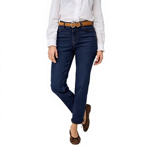Jeans de Algodón con Spandex de Corte Recto para Mujer, Pantalones de Mezclilla Elásticos Cómodos para Uso Diario Informal, Moda Moderna y Venta al Por Mayor - Product Image 6