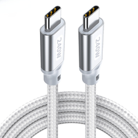 Câble de charge USB-C vers USB-C 1M 2M 240W, cordon de charge rapide PD, chargeur de téléphone portable, câbles de données rapides