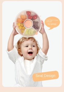 Contenedor Giratorio Circular para Almuerzo, Bandeja Hermética a Prueba de Humedad para Frutas, Dulces y Semillas de Melón, Portátil, Venta al por Mayor - Product Image 5