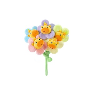 Genuino Capybara Lulu Bouquet Linda muñeca de flores de peluche en Tipo de oso súper suave relleno de algodón PP regalo del Día del maestro para novia - Product Image 1