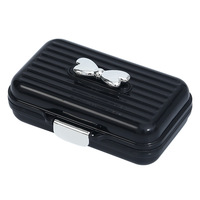 Mini boîte à pilules rectangulaire portable en plastique haut de gamme, boîte de rangement pour pilules et comprimés multi-compartiments pour sept jours avec couvercle