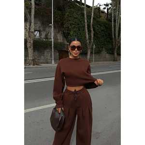 ชุดวอร์มกันลมระบายอากาศได้ดี แบรนด์บราวน์ น็อกซ์ รุ่นแอคทีฟแวร์  แบบเข้ารูป  หนังเทียม  ชุดออกกำลังกาย 2 ชิ้น  ลายพิมพ์ซับลิเมชั่น สำหรับฤดูหนาว  แบบ 2 ชิ้น  ระบายอากาศได้ดี - Product Image 4