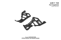 Soporte para Revestimiento de Parachoques Trasero para Porsche Cayenne 9Y0.2 Coupé 2024-UP, OE