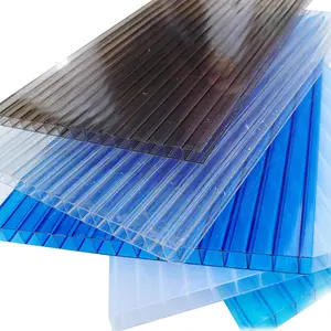 Panneaux creux en polycarbonate plastique multi-parois de couleur personnalisable pour décoration murale