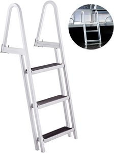 Yoohcx — échelle de bateau marin, accessoire de <span class=keywords><strong>piscine</strong></span> et de natation, 4 marches, en aluminium de nage - Product Image 5