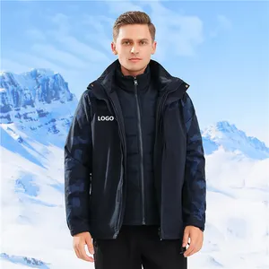 Jaquetas Masculinas Custom Xxxl Winterjassen Met Rits Sport Snowboard Camouflage Outdoor Windjack Plus Size Heren Jassen