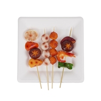 100% Suagrcane bagasse compostable plaque carrée jetable pour la nourriture