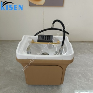 Lavabo Portátil para Champú Kisen, Conexión a Tuberías de Agua, Circulación de Agua, Terapia de Vapor, Ajustable para Salón - Product Image 2