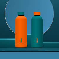 Botella de Agua Deportiva Yeway, Aislada al Vacío, de Acero Inoxidable, de Doble Pared, con Logotipo Personalizado, 500 ml