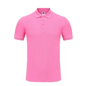 Poloshirt Heren 220G Getailleerde 100% Katoenen Poloshirts Custom Eigen Logo Mode Shirts Heren Korte Mouw