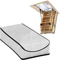 Sac isolant en aluminium pour escalier de grenier pour l'accès pratique à l'escalier avec fermeture à glissière