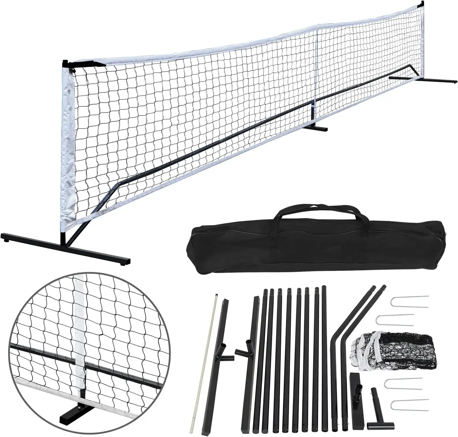 Custom Patroon Pickleball Paddle Outdoor Koolstofvezel Pickleball Peddel Met Pickleball Ballen Net