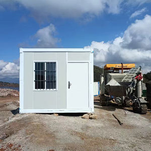 Directo de fábrica, casa de contenedores plegable de 20 pies, estructura de acero prefabricada lista para la escuela, Hotel, uso al aire libre, Panel sándwich - Product Image 3