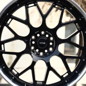 ล้อฟอร์จสองชิ้น HTOR 20 ขนาด <span class=keywords><strong>22</strong></span> <span class=keywords><strong>นิ้ว</strong></span> 6x139.7 สีดำเงา ขอบขัดเงา ขอบลึก สำหรับ Hilux Triton D-Max Fortuner H3 - Product Image 4