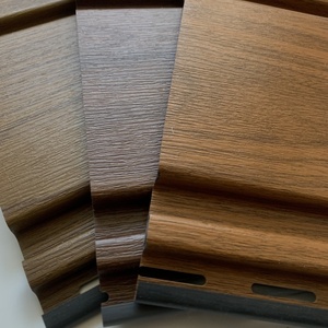 Panel de <span class=keywords><strong>pared</strong></span> Wpc para revestimiento de paredes al aire libre revestimiento de vinilo sólido sofito - Product Image 3