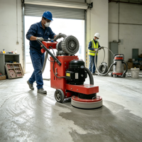 Machine à meuler le béton multifonctionnelle, diamètre de meulage 400 mm, 220 V/380 V, meuleuse de sol en béton pour le polissage des routes