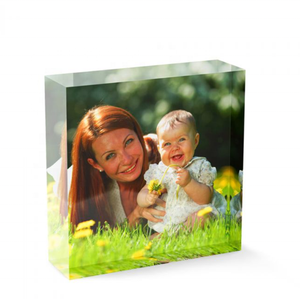 Escaparate de exhibición de bloque acrílico impreso UV personalizado soporte de imagen estante de exhibición de imagen único - Product Image 3