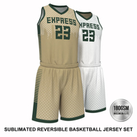Fournisseur de maillots de basket-ball réversibles, respirants et anti-humidité, ensemble d'uniformes de basket-ball personnalisés par sublimation, poids lourd, double face