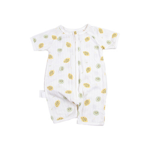 Estate neonata Jacquard tuta <span class=keywords><strong>100</strong></span>% pigiama di cotone con maniche corte tessuto a maglia traspirante per neonati - Product Image 1