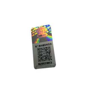 Etiqueta de holograma láser 3D de seguridad, código <span class=keywords><strong>qr</strong></span>, números aleatorios - Product Image 4