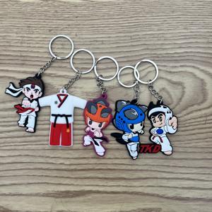 Llavero de Joyería con Colgante de Taekwondo al por Mayor, Colgante de Uniforme de Dojo de Villanos, Regalo - Product Image 3